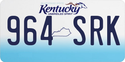 KY license plate 964SRK