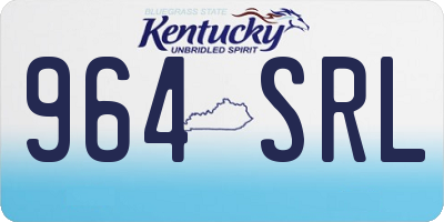 KY license plate 964SRL
