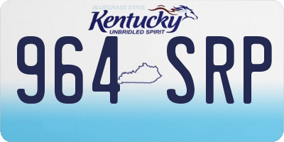 KY license plate 964SRP