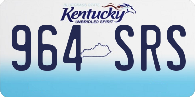 KY license plate 964SRS