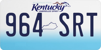 KY license plate 964SRT