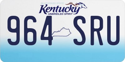 KY license plate 964SRU