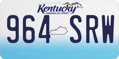 KY license plate 964SRW