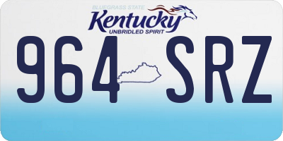 KY license plate 964SRZ