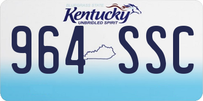KY license plate 964SSC