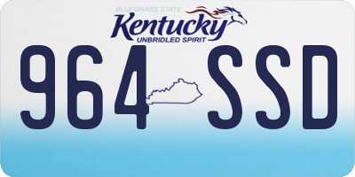 KY license plate 964SSD