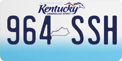 KY license plate 964SSH