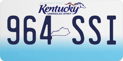 KY license plate 964SSI