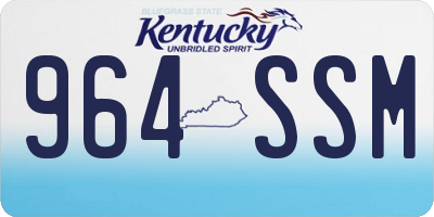 KY license plate 964SSM