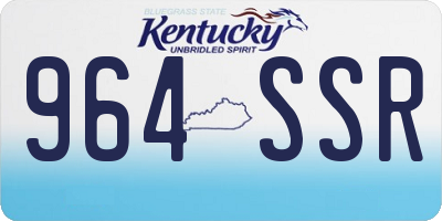 KY license plate 964SSR