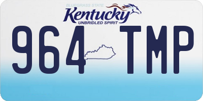 KY license plate 964TMP