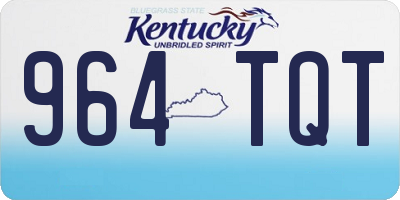 KY license plate 964TQT