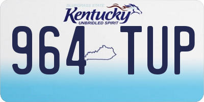 KY license plate 964TUP