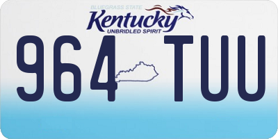 KY license plate 964TUU