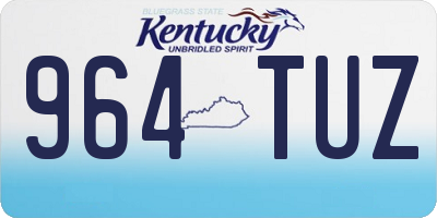 KY license plate 964TUZ