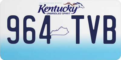 KY license plate 964TVB