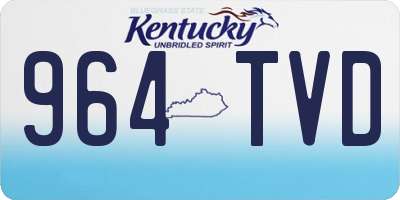 KY license plate 964TVD