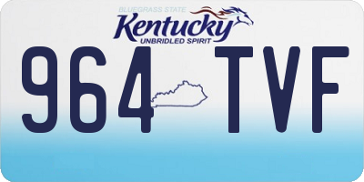 KY license plate 964TVF