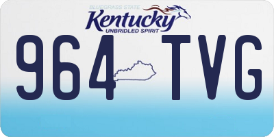 KY license plate 964TVG
