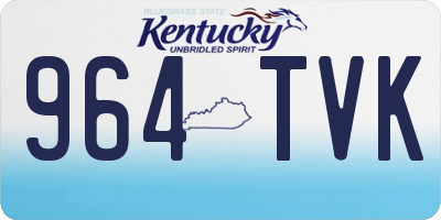 KY license plate 964TVK
