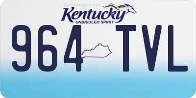 KY license plate 964TVL