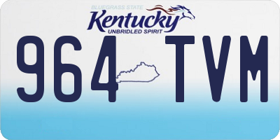KY license plate 964TVM
