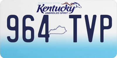 KY license plate 964TVP