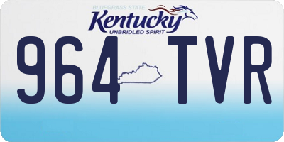 KY license plate 964TVR