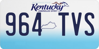 KY license plate 964TVS