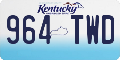KY license plate 964TWD