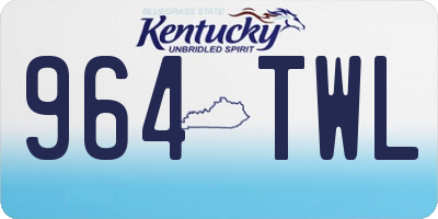 KY license plate 964TWL