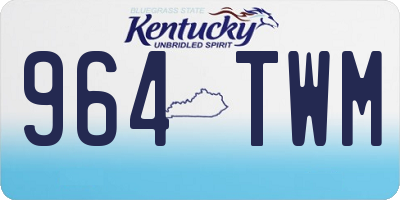 KY license plate 964TWM