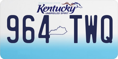 KY license plate 964TWQ