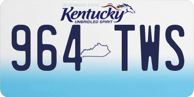 KY license plate 964TWS