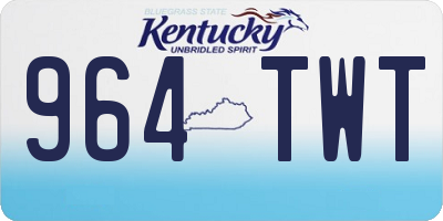KY license plate 964TWT