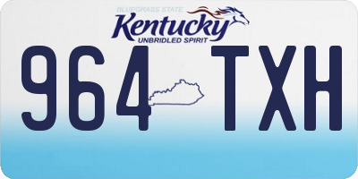 KY license plate 964TXH