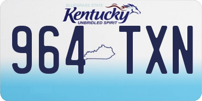 KY license plate 964TXN