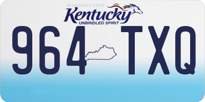 KY license plate 964TXQ