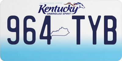 KY license plate 964TYB