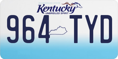 KY license plate 964TYD