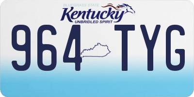 KY license plate 964TYG