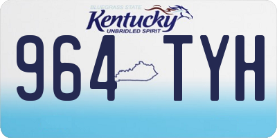 KY license plate 964TYH