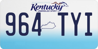 KY license plate 964TYI
