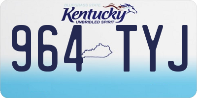 KY license plate 964TYJ