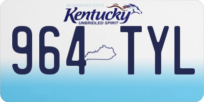 KY license plate 964TYL