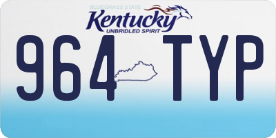 KY license plate 964TYP