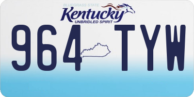 KY license plate 964TYW