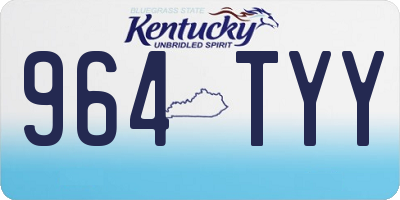 KY license plate 964TYY