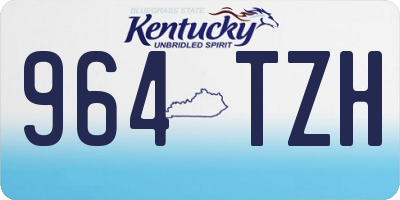 KY license plate 964TZH