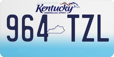 KY license plate 964TZL